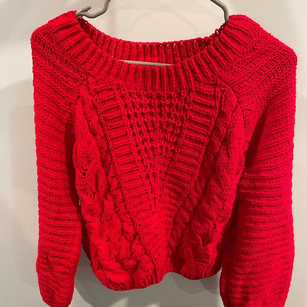 Red medium sweater